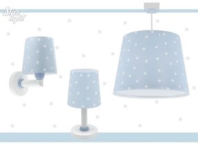 Dalber 82212T -  Lampadario per bambini STAR LIGHT 1xE27/60W/230V blu
