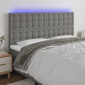 Testiera A Led Grigioscuro 160x5x118/128cm İntessuto /