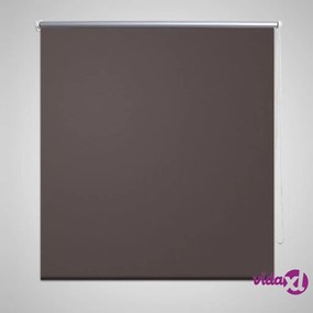 vidaXL Tenda a Rullo Oscurante 120 x 230 cm Caffè