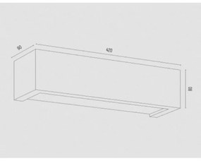 Argon 7168 - Applique CASERTA 2xE27/15W/230V 42 cm
