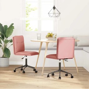 Sedie Da Pranzo 2 Pz Rosa İn Similpelle /