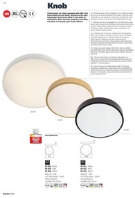Redo 05-930 - Plafoniera LED KNOB LED/24W/230V 3000K-6500K 30 cm nero