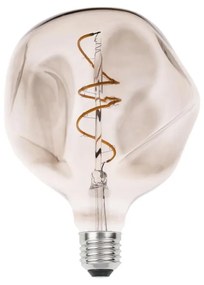 Lampada LED E27 4W a Filamento Vintage Bumped, 2.000K - G125 Colore del corpo Smoky