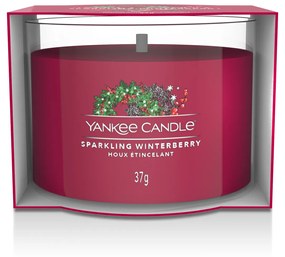 Sparkling Winterberry, candela votiva profumata Yankee Candle