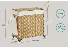 Cesto porta biancheria FLYN in rattan