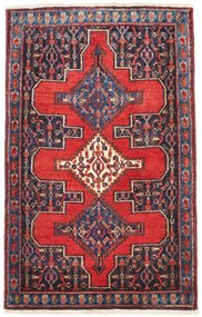 Sanandaj Tappeto 70 x 110 Rosso (Iran) Annodato A Mano