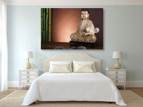 Stampa su tela – Buddha meditante