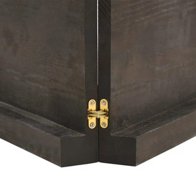 Ripiano muro grigio scuro 180x30x6 cm massello rovere trattato