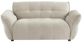 Divano 2 posti in Tessuto chiné Beige - NAPIZO
