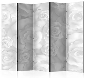 Paravento  Plaster Flowers II [Room Dividers]  Colore bianco e nero, Dimensioni e Misure 225x172