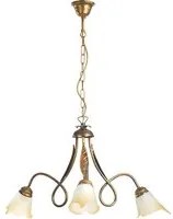 4250/3B - Lampadario Doppio Giro 3L Colore Bronzo