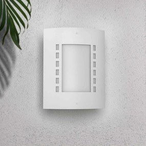 Applique Bianca E27 da parete, IP54 per esterni - serie METRO Base E27