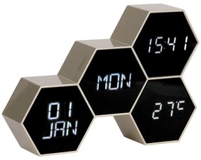 Sveglia gommata in nero e oro Six in the Mix - Karlsson