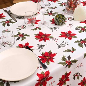 Tovaglia a tema Natale 150x240 cm Amaryllis – douceur d'intérieur