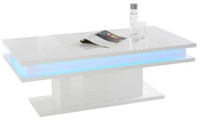 Tavolino da caffè moderno con luce led bianco lucido: LITTLE BIG