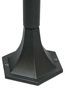 Lampada da terra classica per esterni nera 170 cm IP44 - New Orleans 1