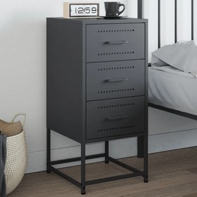 Comodino Antracite 36x39x78 Cm İn Acciaio /