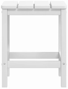 Tavolo da Giardino Adirondack Bianco 38x38x46 cm HDPE