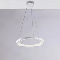 Sospensione Moderna Circolare Anna Led Integrato In Alluminio Bianco