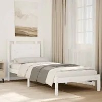 Giroletto Extra Lungo senza Materasso Bianco 100x210cm Massello 3309186