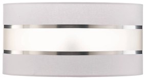HELAM Paralume Helen E27 Ø40/altezza 20 cm bianco/argento