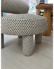 Poltrona per bambini MAVI beige/nero