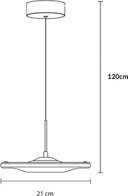 Brilagi - Lampadario LED a cavo VERANO LED/15W/230V
