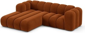 Divano angolare arancione ad angolo sinistro Lupine - Micadoni Home