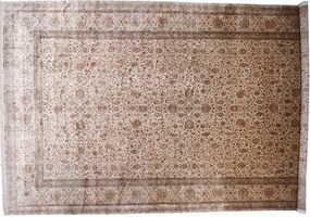 Cashmere Silk Tappeto 780x440 Rosa (Indian) Annodato A Mano