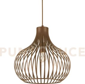 Onion sospensione in metallo marrone 1 luce attacco e27 38cm