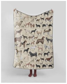 Coperta 130x170 cm Dog Types - Really Nice Things