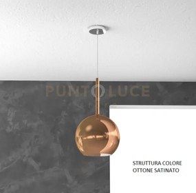 Sosp. ottone sat. 1 luce media rame 1155os-sm-ra