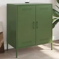 Credenza Verde Oliva 68x39x79 cm in Acciaio 842980