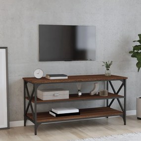 Mobile porta tv rovere marrone 100x40x50 cm legno multistrato