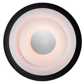 Belid - Diablo Applique da Parete LED Nero Opaco/Brillante Rosso Ø300mm Belid