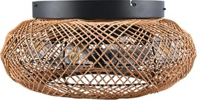 Plafoniera marrone con telecomando e ventilatore Lillesand – Trio