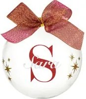 Pallina natale con nome Sara 10cm