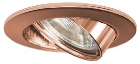 Set di 6 faretti da incasso rotondi rame orientabili - Edu