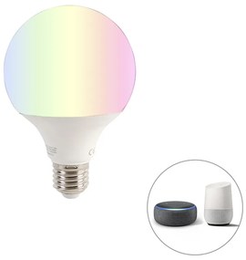 Lampada LED dimmerabile Smart E27 G95 11W 900 lm 2200-4000K RGB