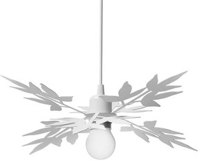 Lampadario Moderno Birdie bianco paralume bianco E27