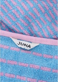 Asciugamano tipo terry blu/rosa in misto bambù 70x140 cm Nuance – JUNA