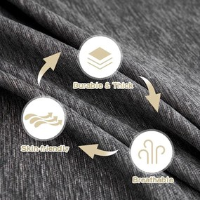 Copridivano grigio scuro per divano a 2 posti Talo – Filumi