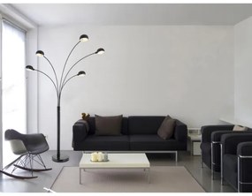 Globo 58228NB - Lampada con piedistallo SEYMOUR 5xE14/40W/230V nero