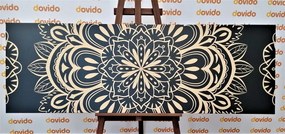 Stampa su tela – Mandala su sfondo nero