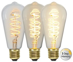 Lampadina LED calda a filamento dimmerabile E27, 4 W Spiral Filament - Star Trading