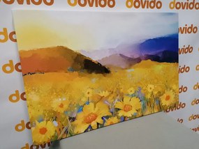 Stampa su tela – Campo pieno di margherite