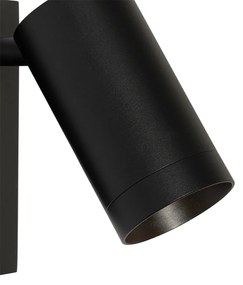 Lampada da parete moderna nera regolabile con interruttore - Jeana Luxe