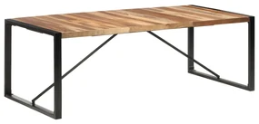 Tavolo Da Pranzo 220x100x75 Cm İn Legno Massello /