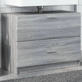 Mobile Lavabo Grigio Sonoma 78x37x59 Cm İn Truciolare /