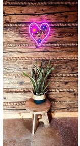 2Kids Toys - LED Decorazione murale al neon LED/5W/USB cuore